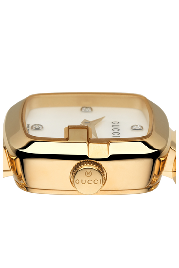 Gucci G Collection Diamond Gold Plated Ladies Watch