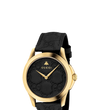 Gucci G Timeless Gold Plated Leather Watch