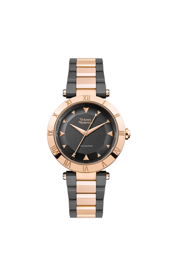 Vivienne Westwood Montagu Black And Rose Gold Tone Ladies Watch