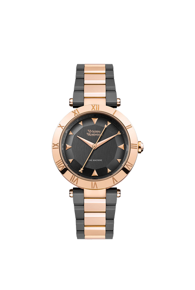 Vivienne Westwood Montagu Black And Rose Gold Tone Ladies Watch